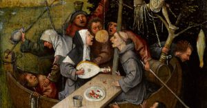 Hieronymus Bosch, Das Narrenschiff: Narren feiern, singen und zechen in einem Boot